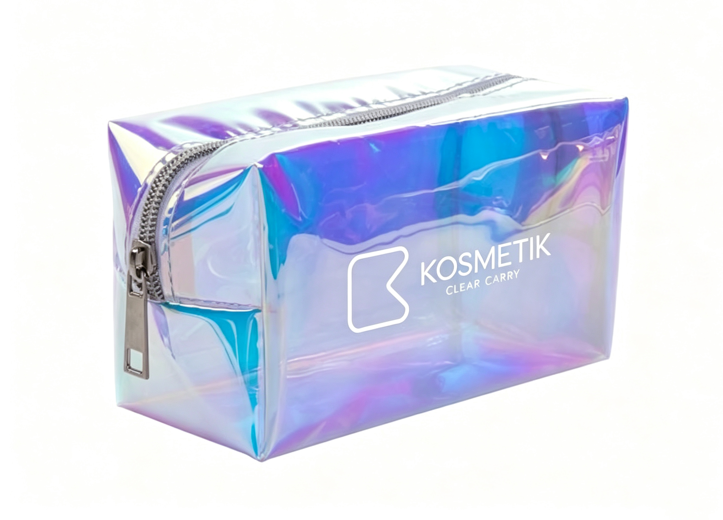 Shiny Iridescent Holographic TPU Custom Cosmetic Bag Factory for Makeup Storage